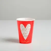 Стакан для цветов &laquo;Я тебя люблю&raquo;, 350 мл