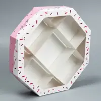 Коробка кондитерская, упаковка, Sweet box, 27 х 27 х 5 см