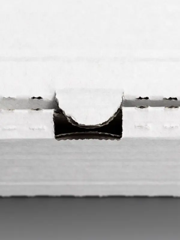 Коробка для пирога, белая, 39 х 25 х 6 см