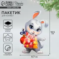 Пакет под сладости &laquo;Зайка&raquo;, 11 х 6 см
