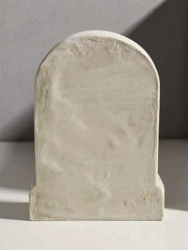 Икона с подставкой под свечу "Николай Чудотворец" гипс, роспись, 18х13х6 см