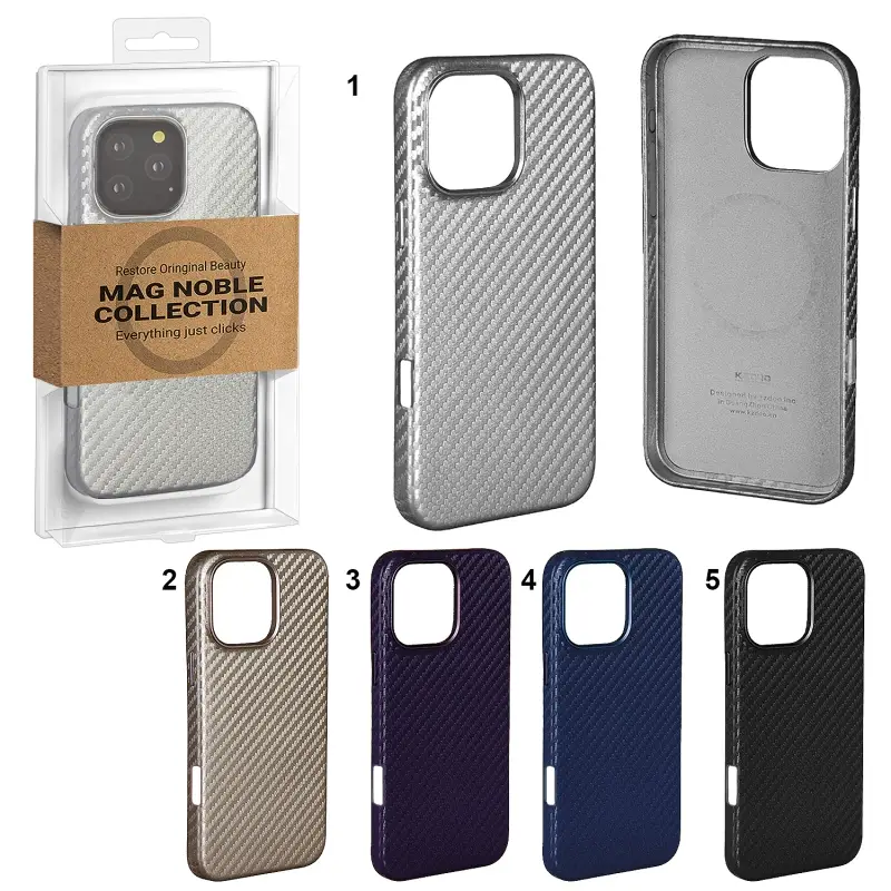 Чехол iPhone 16 Pro Mag Noble Collection Carbon K-DOO