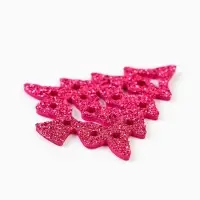 Декор "Красные елочки", набор 6 шт.