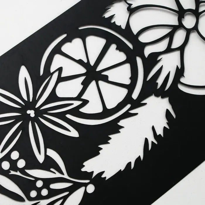 Трафарет для торта новогодний &laquo;Рождество&raquo;, 32&times;10 см, пластик