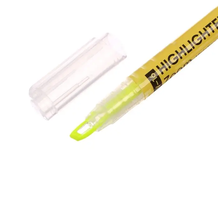 Маркер текстовыделитель 0.5-3.5 мм ErichKrause Visioline V-16 Zoom Neon, двухсторонний, желтый неон, чернила на водной основе
