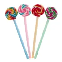 Ручка - прикол гелевая Calligrata &laquo;Леденец&raquo;, неавтоматическая, чёрные чернила, 0.38 мм, подарочная, МИКС