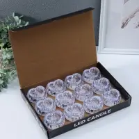 Светодиодная свеча LED "Свеча в сердце-льдинке" 3хLR1130 прозрачный 5,5х5,5х3,3 см