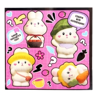 Игрушка - сюрприз Funny box &laquo;Зайки&raquo;: детский брелок, наклейки