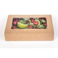 Коробка складная, крафт, 10&times;8&times;3.5 см, 0.24 л