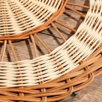 Подставка под горячее, 39х39х1 см, ротанг