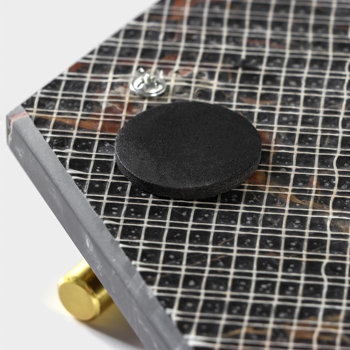 Поднос из мрамора Magistro Marble, 25&times;29 см, цвет чёрный