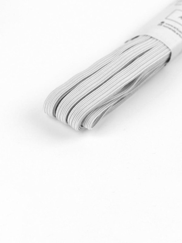 Резинки бельевые, 6 мм, 5,5 &plusmn; 0,5 м, 4 шт, цвет белый