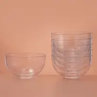 Форма пластиковая одноразовая для фуршета &laquo;Малая миска&raquo;, 150 мл, d=8 см, прозрачная