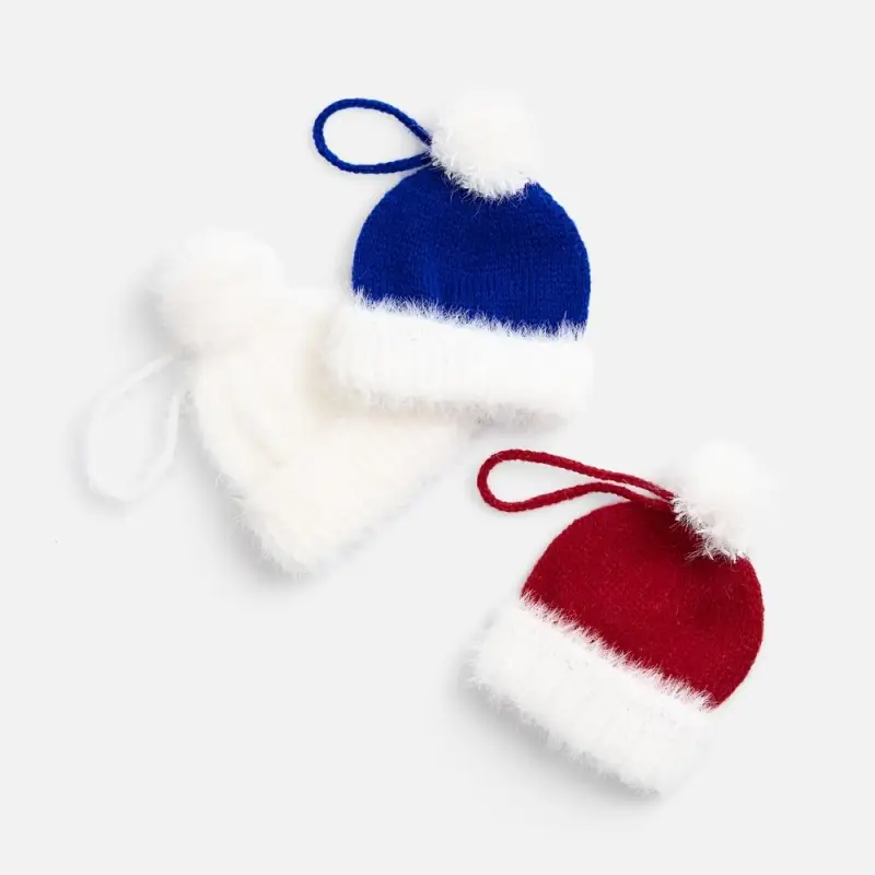 Подвеска на елку &laquo;Вьюшка&raquo;, шапочка, синяя