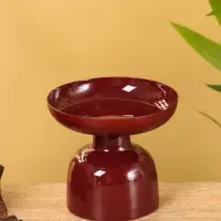 Подсвечник на 1 свечу "Сливовый" глянцевый 10х10х9 см