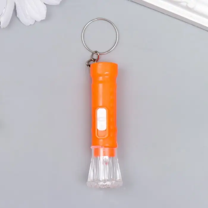 Фонарик свет на кольце "Точки" HC-107 МИКС 6,5х2,3х2,3 см