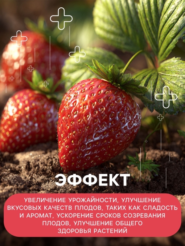 Удобрение органоминеральное "Буйские удобрения", для клубники, земляники, 1 кг
