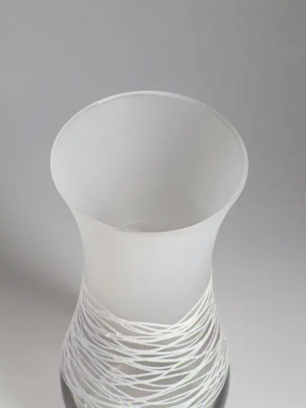 Ваза &laquo;Полли&raquo;, дымка, волна, h=26 см, стекло