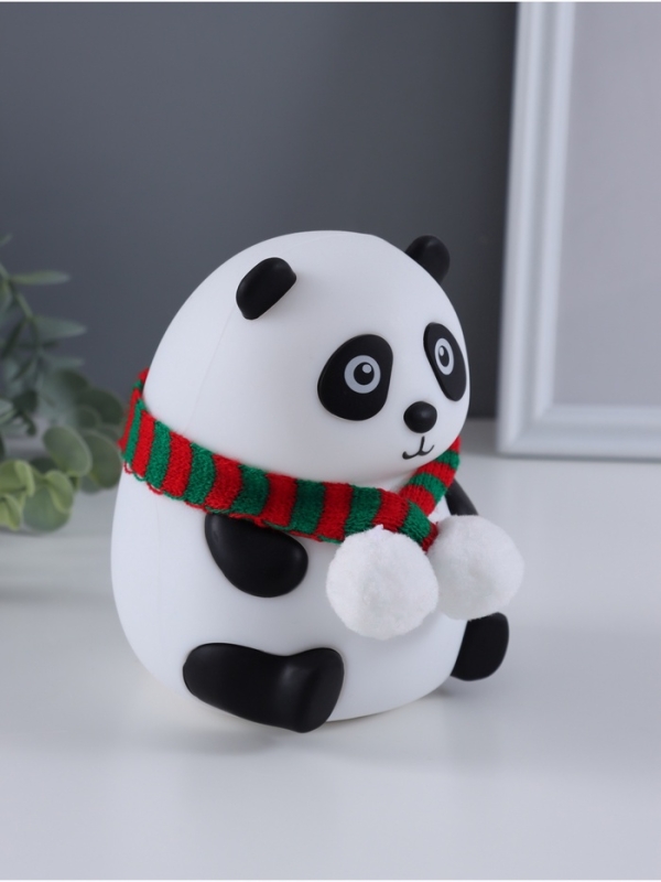 Ночник антистресс "Панда в шарфе" 2Вт LED RGB USB 10,5х10х13,5см