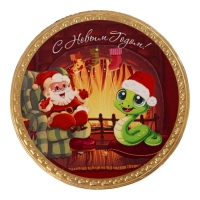Новый год. Шоколадная медаль "С новым годом, Змейка", 25 г