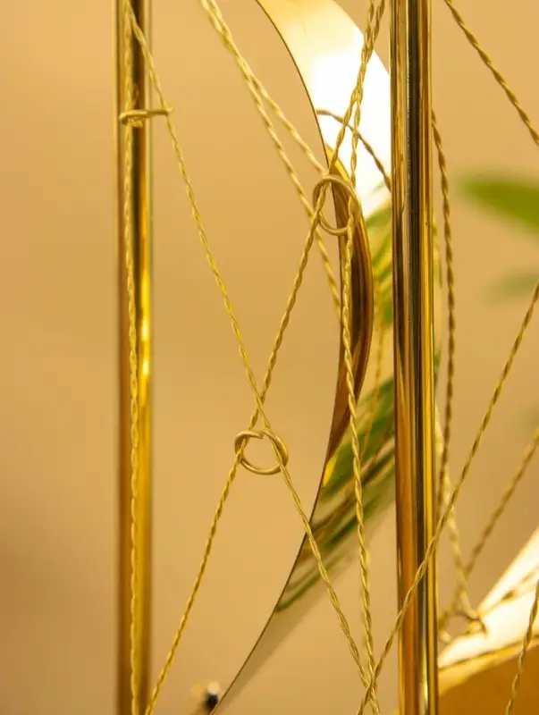 Корабль сувенирный, 26.5&times;9.5&times;31 см, латунь