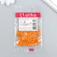Бисер "Zlatka" 08/0, 3 мм, 10 г 0050M оранжевый