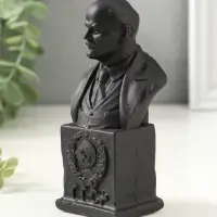 Бюст Ленина, 12х6х4.5см, графит