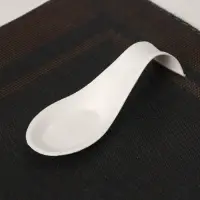 Форма одноразовая для фуршетов &laquo;Ложка&raquo;,10 мл, 2,7&times;12,4&times;2,6 см, сахарный тростник, 50 шт в упаковке, цвет белый