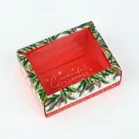 Коробка складная с пластиковой крышкой &laquo;Тепла и уюта&raquo;, 11.5 х 9 х 4 см