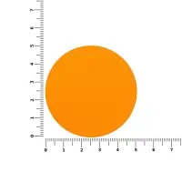 Наклейка тканевая Lunga Round, M, оранжевый неон