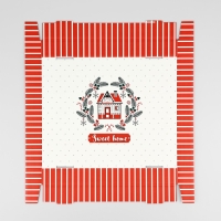 Коробка подарочная новогодняя складная &laquo;Sweet home&raquo;, 31.2 х 25.6 х 16.1 см, Новый год