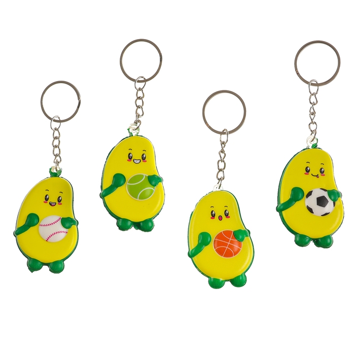 Сквиш - брелок детский &laquo;Авокадо&raquo;, антистресс - игрушка, цвет МИКС