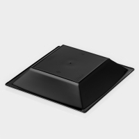 Тарелка пластиковая одноразовая, 17,2&times;17,2 см, квадратная, глубокая, МИКС