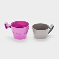 Термос 1 л, со стеклянной колбой, 11х31см, фиолетовый