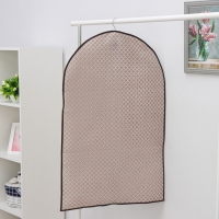 Чехол для одежды Доляна &laquo;Браун&raquo;, ПВХ окно, плотный, 90&times;60 см, цвет коричневый