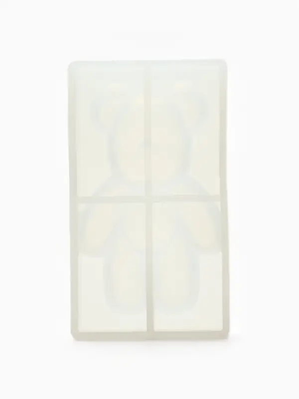 Набор для создания брелока из эпоксидной смолы "Мишка" с поталью