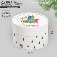 Коробка подарочная &laquo;С Новым годом&raquo;, 12 х 8 см, Новый год
