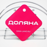 Салфетница Доляна &laquo;Меч&raquo;, 13,5&times;6&times;7 см, цвет хром