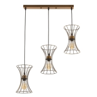 Светильник BayerLux "Анетта" 3хЕ27 40Вт золото 16х50х23-123см