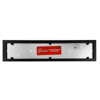 Держатель номера TORSO, металлический, черный