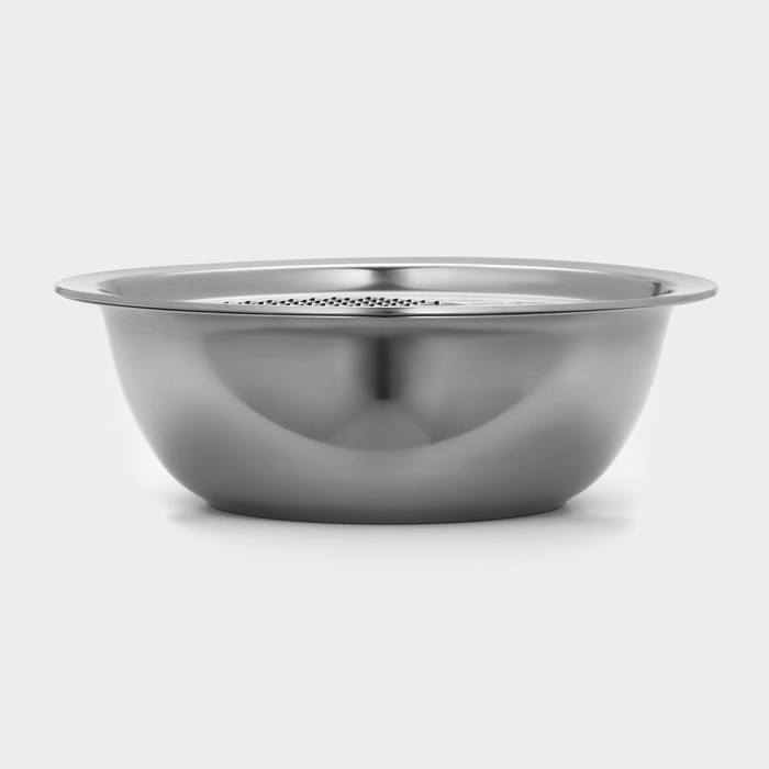 Набор посуды из нержавеющей стали &laquo;Помощник&raquo;, d=28 см (миска), h=9,4 см (тёрка)