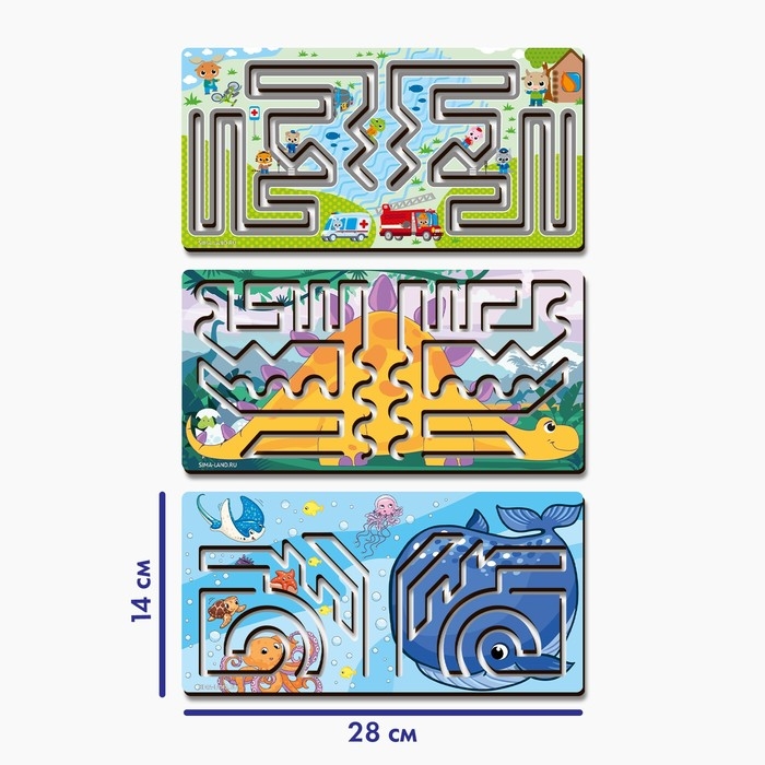 Развивающий набор нейротренажеров для детей &laquo;Межполушарные доски. Лабиринт&raquo;