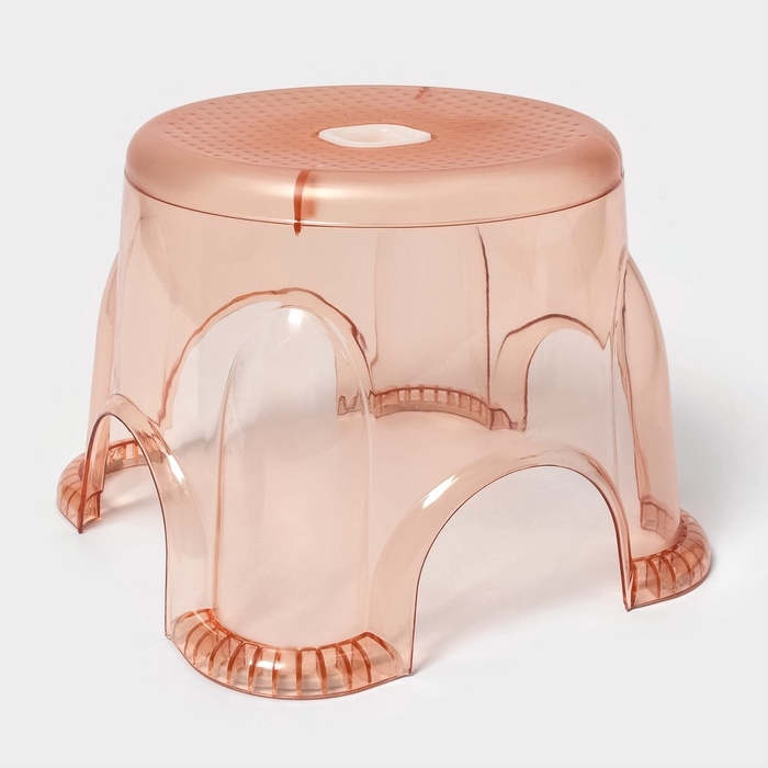 Табурет-подставка &laquo;Рубин&raquo;, пластик, 26&times;20 см, персиковый