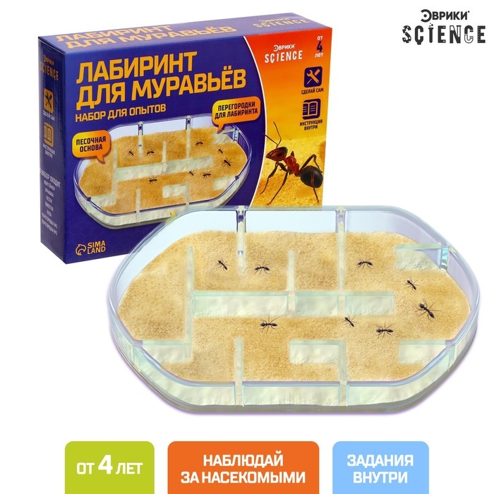 Набор для опытов &laquo;Лабиринт для муравьёв&raquo;