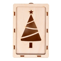 Заготовка для творчества &laquo;Шкатулка с выдвижной крышкой. Ёлочка&raquo;