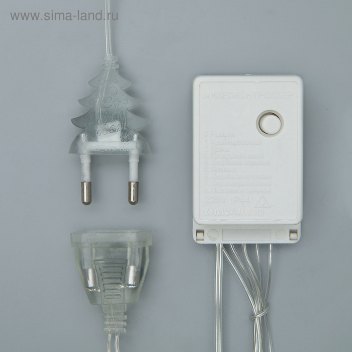 Гирлянда &laquo;Занавес&raquo; 2 &times; 3 м, IP20, прозрачная нить, 720 LED, свечение мульти, 8 режимов, 220 В