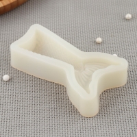 Молд для шоколада Доляна &laquo;Хвост русалки&raquo;, силикон, 9,5&times;5,5&times;2 см, цвет белый