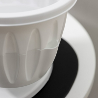 Кашпо многоярусное Plast-Avenue &laquo;Каскад&raquo;, 3 шт., 700 мл, пластик, белое