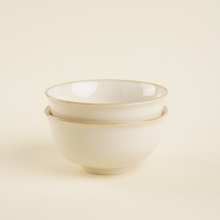 Набор салатников фарфоровых SL Home &laquo;Леггеро&raquo;, 750 мл, d=15 см, цвет бежевый