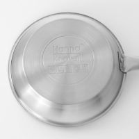 Сковорода из нержавеющей стали Hanna Kn&ouml;vell, d=22 см, h=5,5 см, толщина стенки 0,6 мм, длина ручки 21,5 см, антипригарное покрытие, индукция